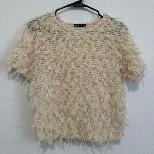 Zara Fringe Top